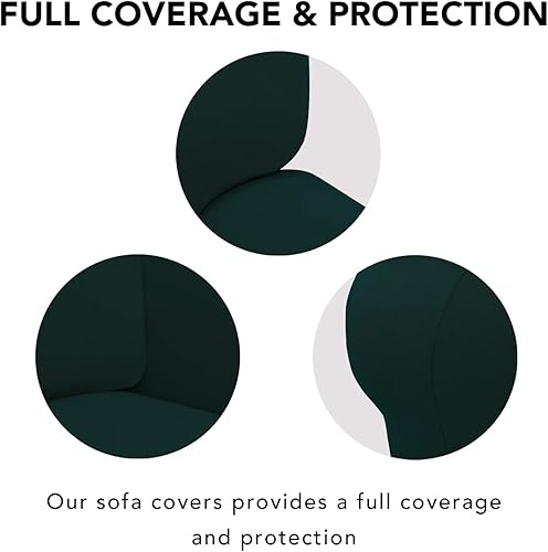 Miniatura 3 de PureFit - Funda de elastano superelástica para sofá y silla, cubierta protectora suave antideslizante, lavable, con espuma y base elástica para