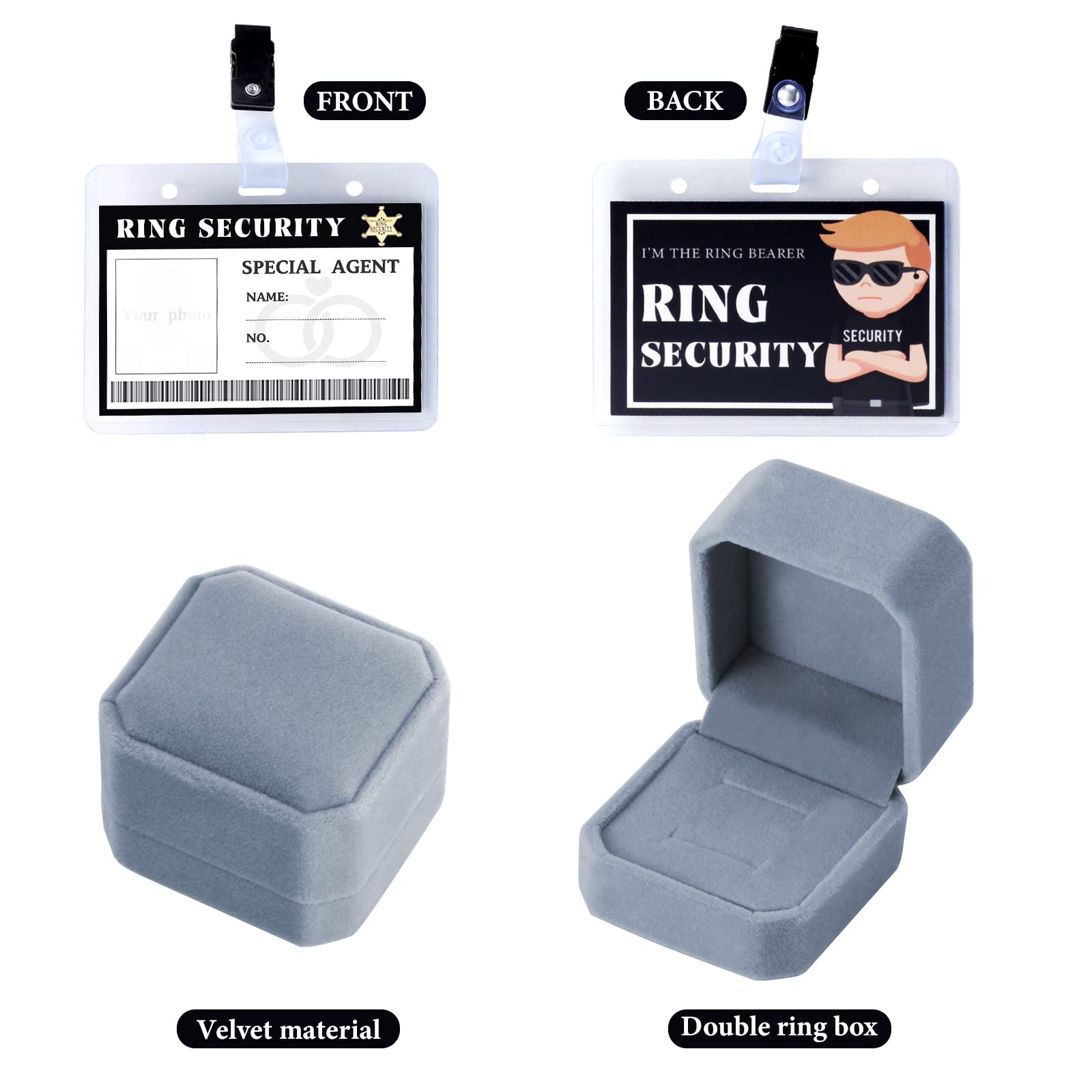 Agent Secret Costume Ring Security Box, Ring Security Gift, Ring