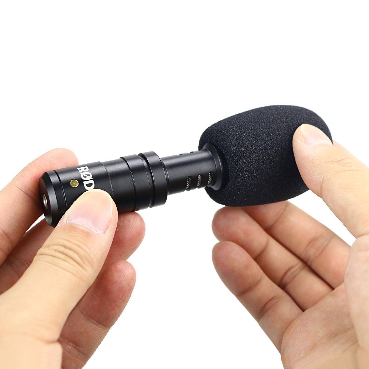 SUNMON VideoMicro Windschutzscheiben-Schaumstoffabdeckung, Pop-Filter für Rode VideoMicro Me Mini-Shotgun Mikrofon (2 Stück)