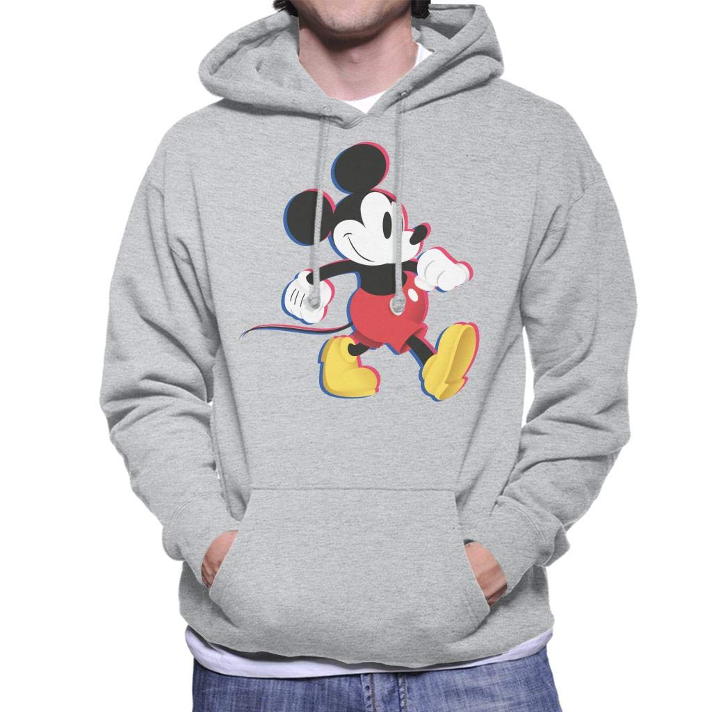 Disney Mickey Mouse March Men's Hooded Sweatshirt Heather Grey