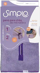 Pano de microfibra para chão com furo - Simplo