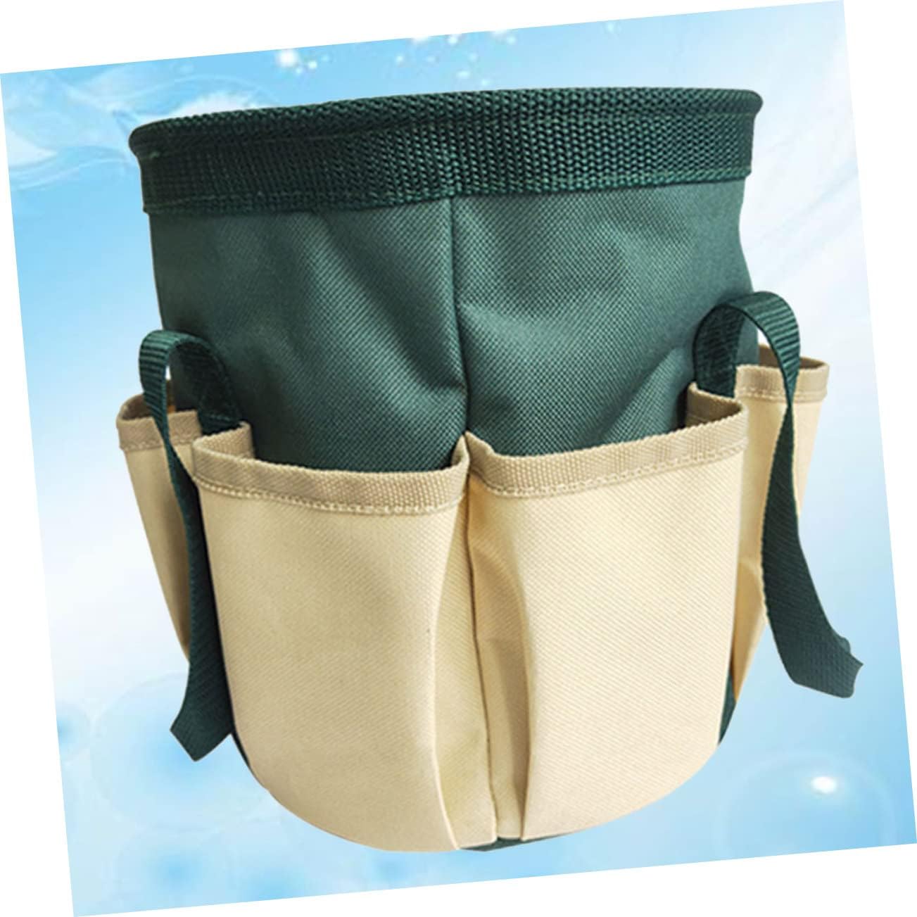Foldable Oxford Cloth Storage Basket Multi-pocket Hand Tools Container for Gardening Accessories Sturdy Design for Organizing Planting Tools and Household Items