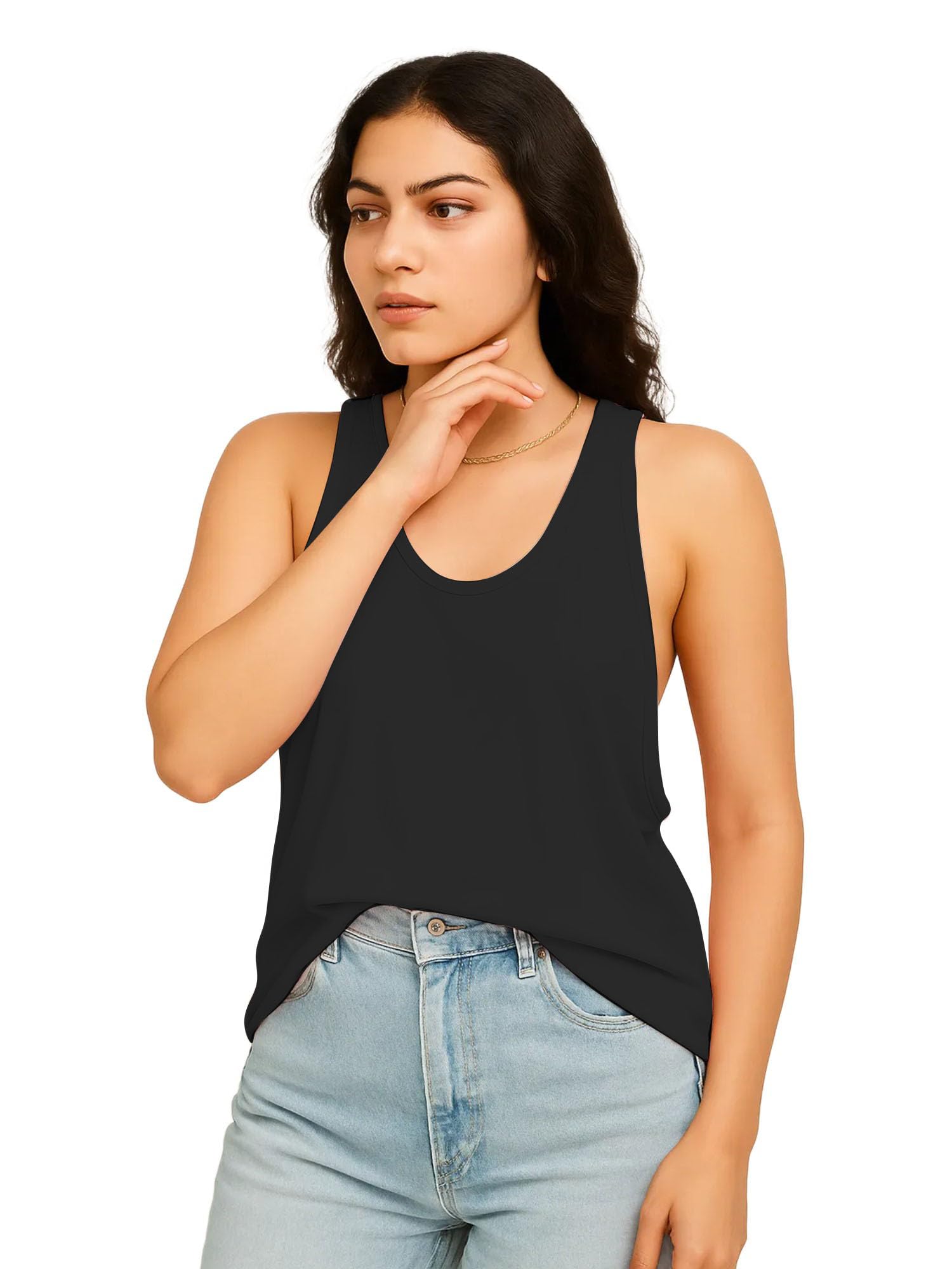JOVO Fitness & Yoga Tank Top - Women's Comfortable, Loose Fit Sleeveless Vest 1005 VJ49 Parent-picture-23