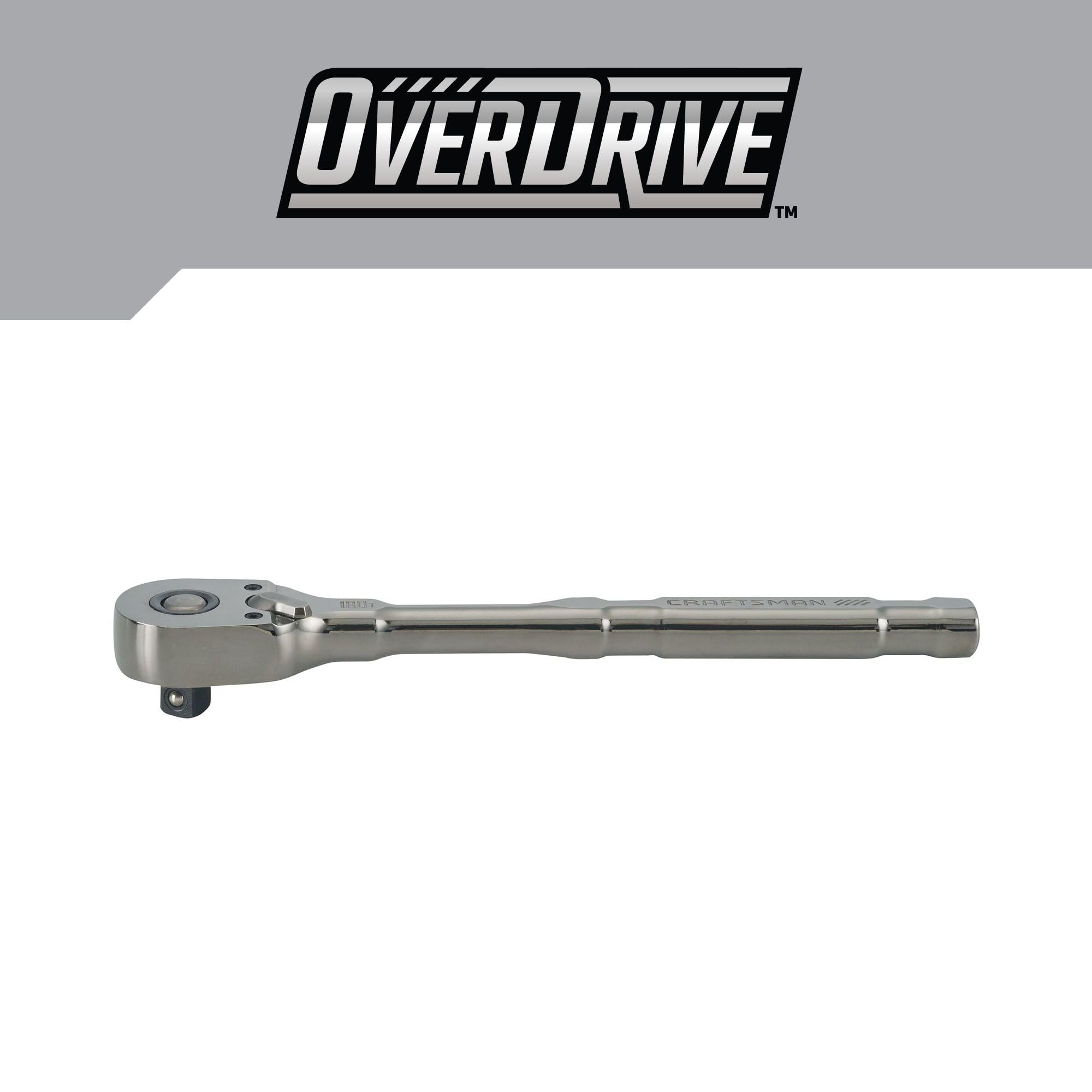 CRAFTSMAN OVERDRIVE 1/2" Drive 180T Pear Head Ratchet CMMT82113