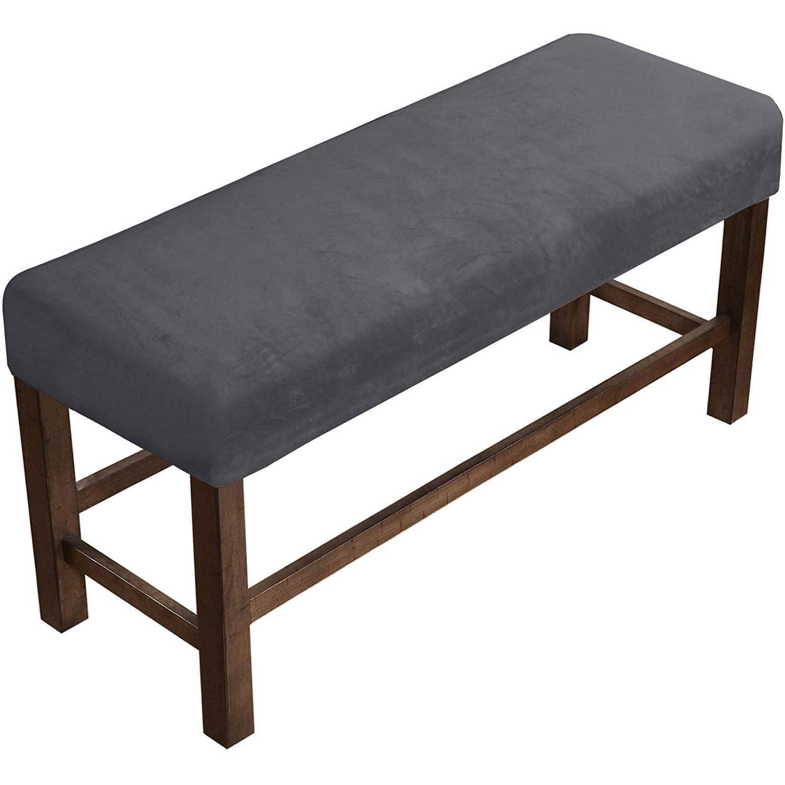 AQIGR Housse De Banc En Velours Extensible - Protection Anti-Taches, Lavable, Pour Salle à Manger