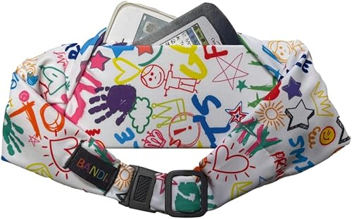 Miniatura 7 de BANDI Cinturón de bolsillo para niños, para médicos, deportes, jugar, ajuste cómodo, ajustable, fabricado en Estados Unidos Negro