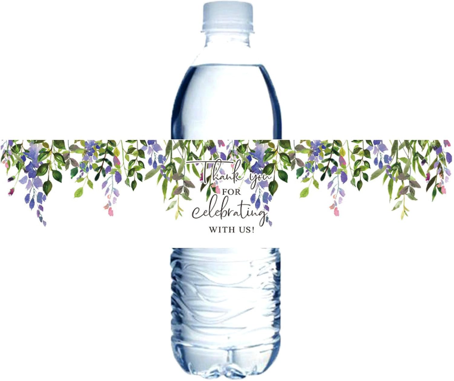 50/100Pcs Water Bottle Tags - Branches Pattern Wedding Pack Stickers,Wedding Date Tags Bridal Shower Decorate, Wedding Brid