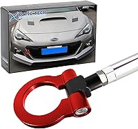 Vista 10 de x xotic tech JDM Sport Track Racing Style CNC Aluminio atornillable Gancho de remolque delantero trasero parachoques compatible con Scion FR-S