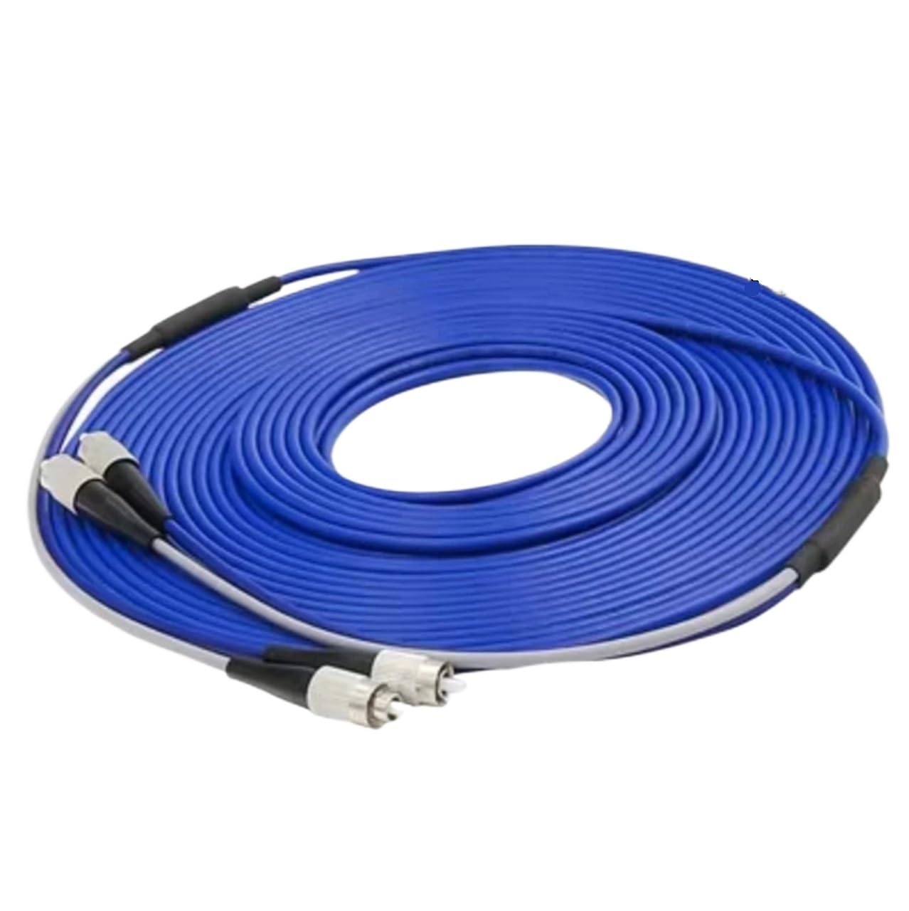 Câble de raccordement optique blindé à 2 cœurs | Cavalier SM FTTH monomode 40 m-120 m bleu(100m LC-LC)