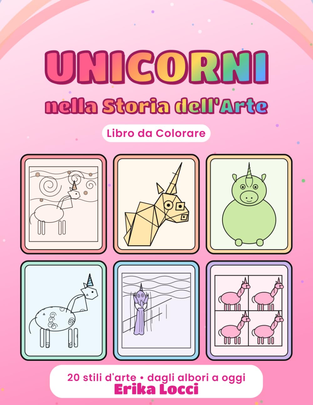 UNICORNI Nella storia dell’arte: Libro da colorare