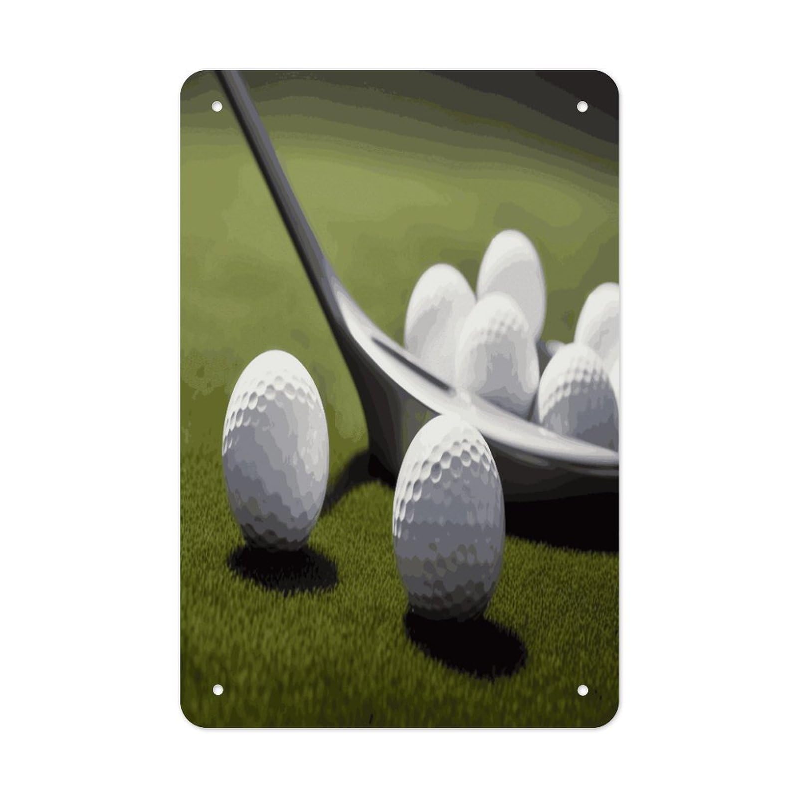 Golf Metal Tin Sign Wall Decor Funny Retro Sign Weatherproof Metal Wall Art for Indoor Or Outdoor Retro Tin Signs for Kitchen Office Home Bar Decor 11.8 X 7.9 Inch