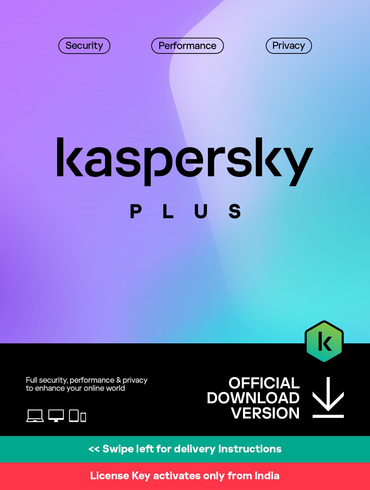 Kaspersky | Plus Security | 1 Device | 1 Year | Email Delivery in 1 Hour (B08B43W7QJ) Amazon Price History, Amazon Price Tracker
