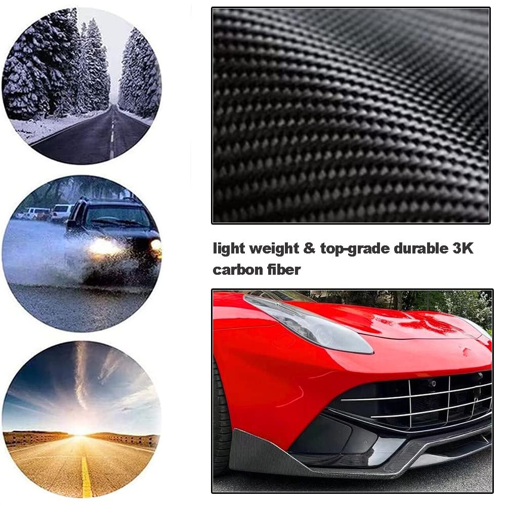 Coche Alerón Delantero para Ferrari F12 2012-2017 Berlinetta Coupe 2-Door Protector de Parachoques Delantero Spoilers Coche Alerón Labio Delantero.