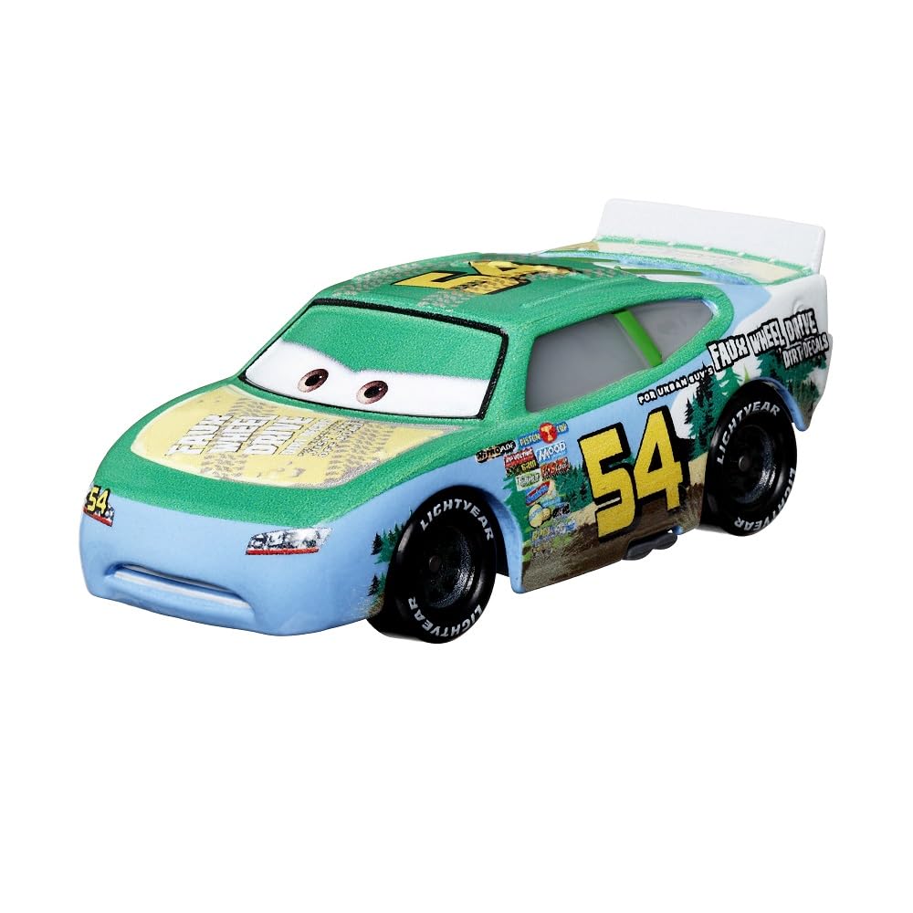 Mattel Selección Vehículos Racing Style | Disney Cars | Die Cast 1:55 Coche, DXV29N Cars 3 Single:Johnny Blamer — view 2