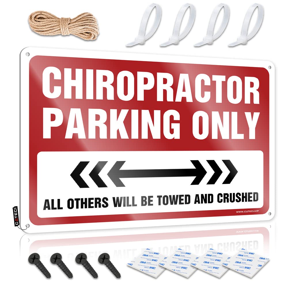 Fzfn Colour Western Decoration, Restroom Decor Nice Chiropractor Parking Only | Farmhouse Crossing Decor(30X40cm)