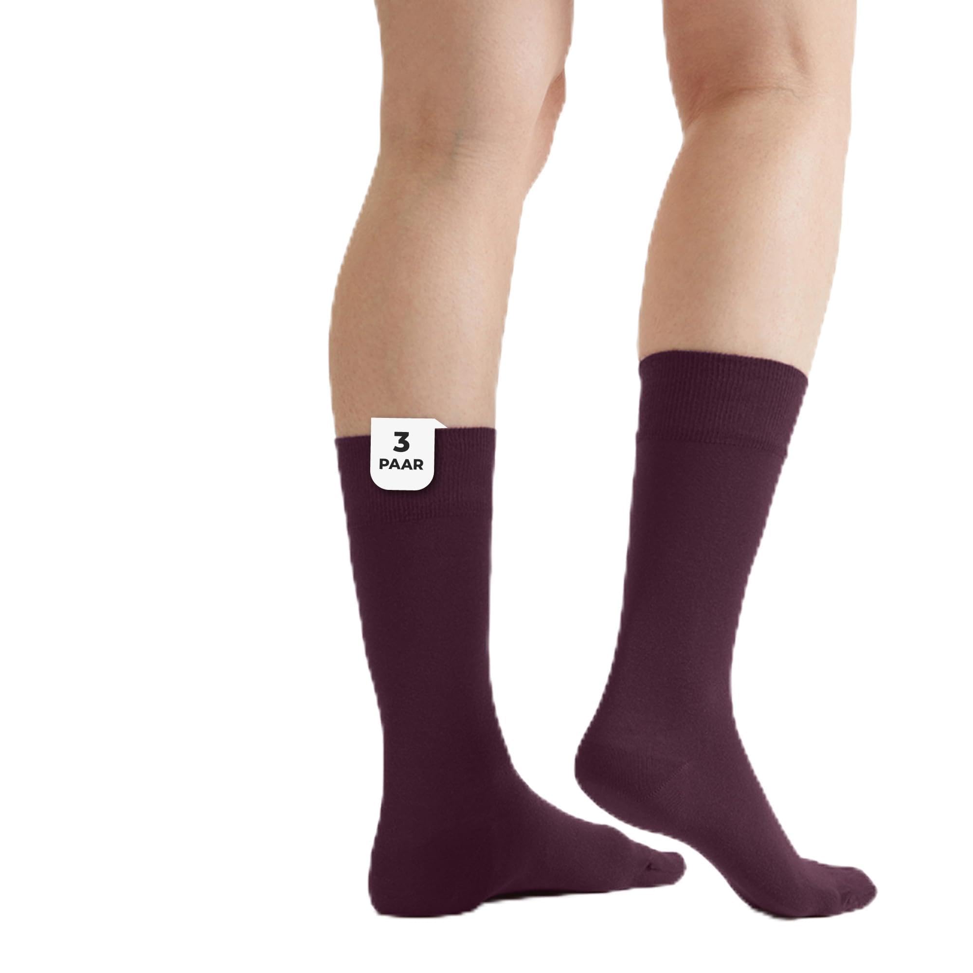 von Jungfeld - 3er Set Classic Socken für Damen & Herren Gr. 39-46 - Hochwertige Socken aus Bio-Baumwolle in verschiedenen Farben