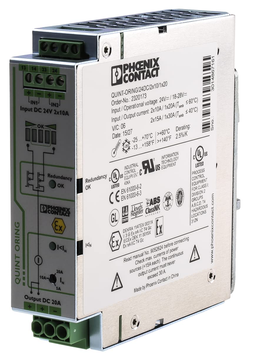 Phoenix quint-oring – Modulo quint-oring/24Dc/2 x 10/1 x 20 1 x 20 A