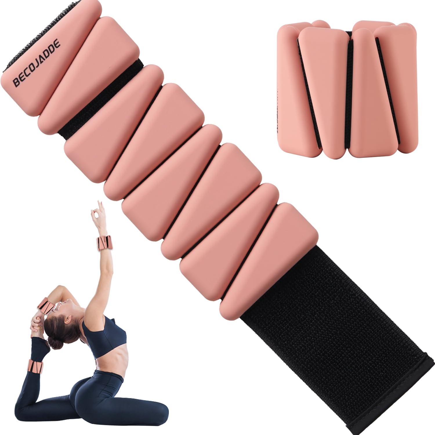 Wrist Ankle Weights Adjustable Training Intensity for Strength Training  Walking Running Yoga Pilates Jogging for Women Men Set of