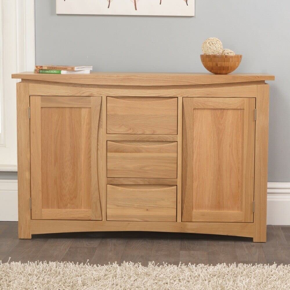 Buy Modern Buffet Accent Storage Sideboard Solid Oak Dining