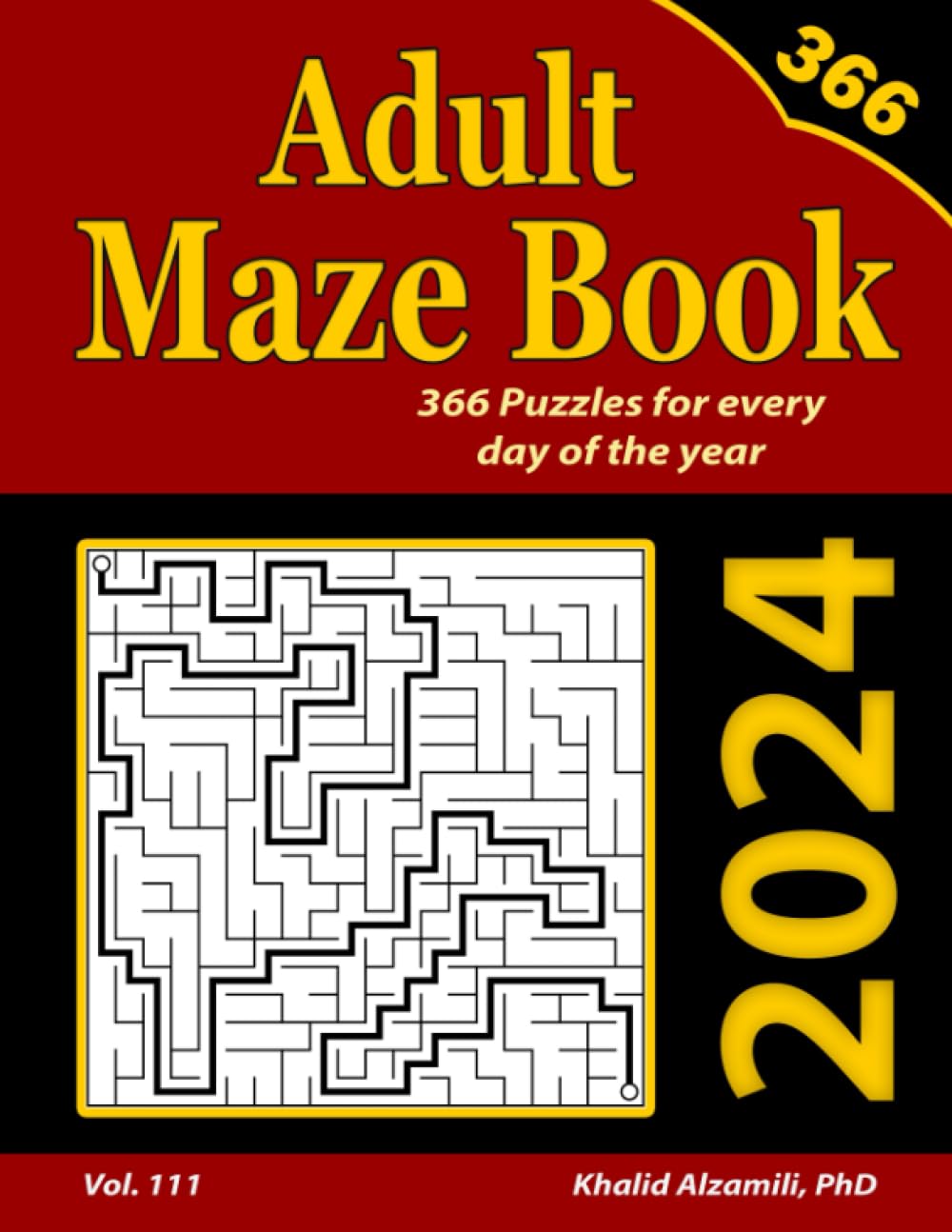 2024 Adult Maze Book: 366 Mazes for Every Day of the Year (Game Calendars Series)