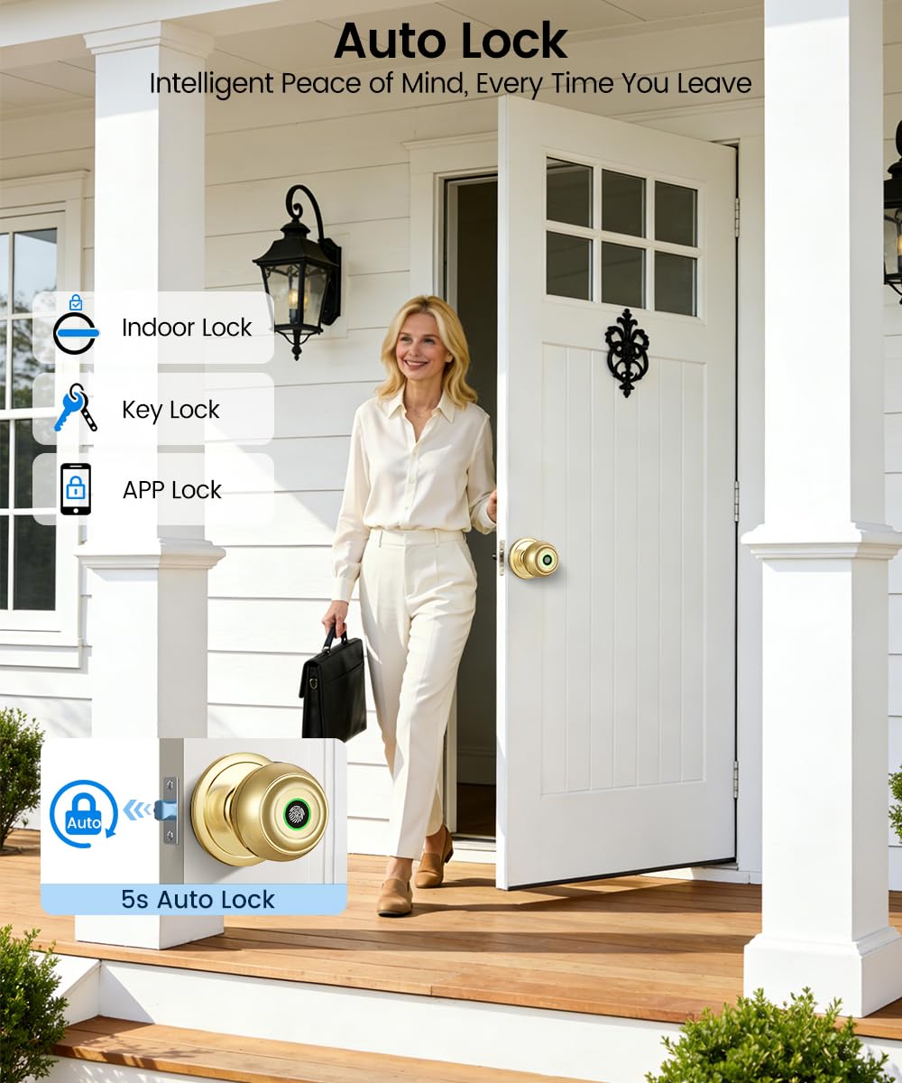 Smart Fingerprint Door Lock - Keyless Entry -4