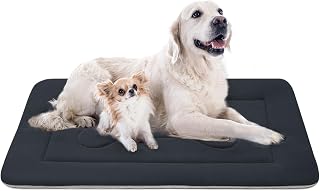 Extra Large Dog Bed Crate Mat 47 in Anti-Slip Washable Soft Mattress Kennel Pads