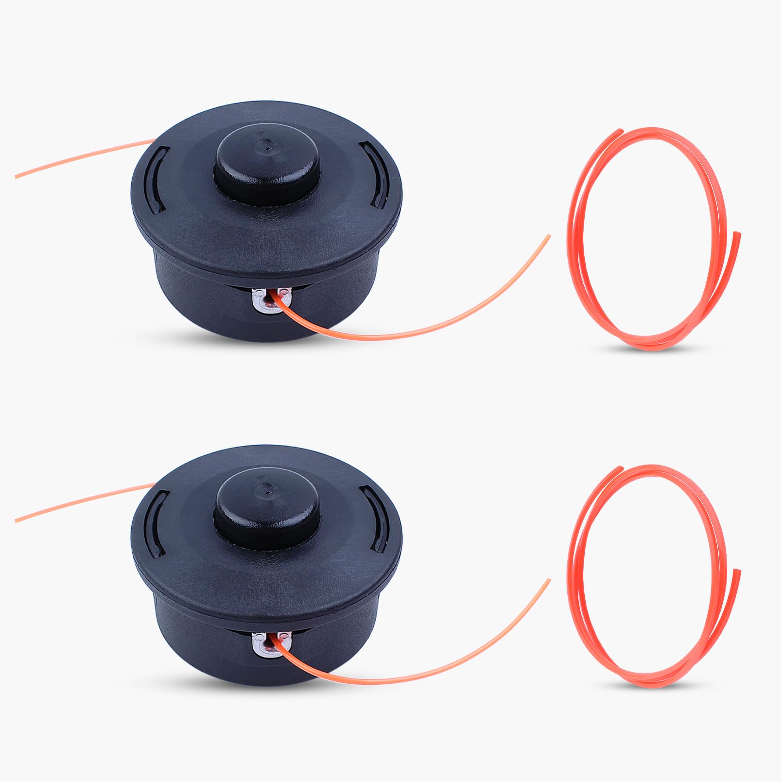 Cabeza de Corte Autocut 25-2 para Stihl FS 55 55 C 56 56 C FS 70 C FS 87 FS 90 FS 94 FS 100 FS 120 FS 130 FS 250 FR 450 con 2 Cabezas de Ojales para Desbrozadora/Corta-Bordes