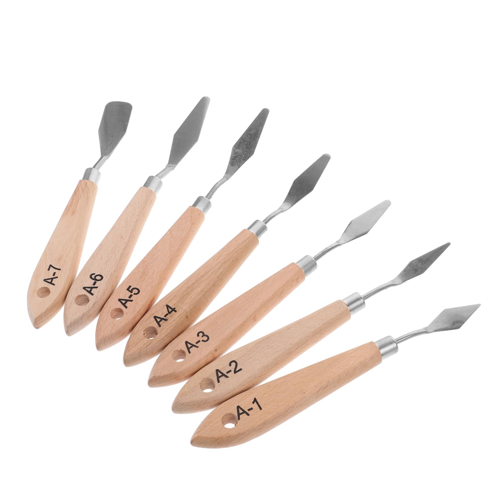 HAPINARY Painting Knife Set 7pcs Palette Knives Art Spatulas Oil Painting Scrapers Stirring Shovels Drawing Tools