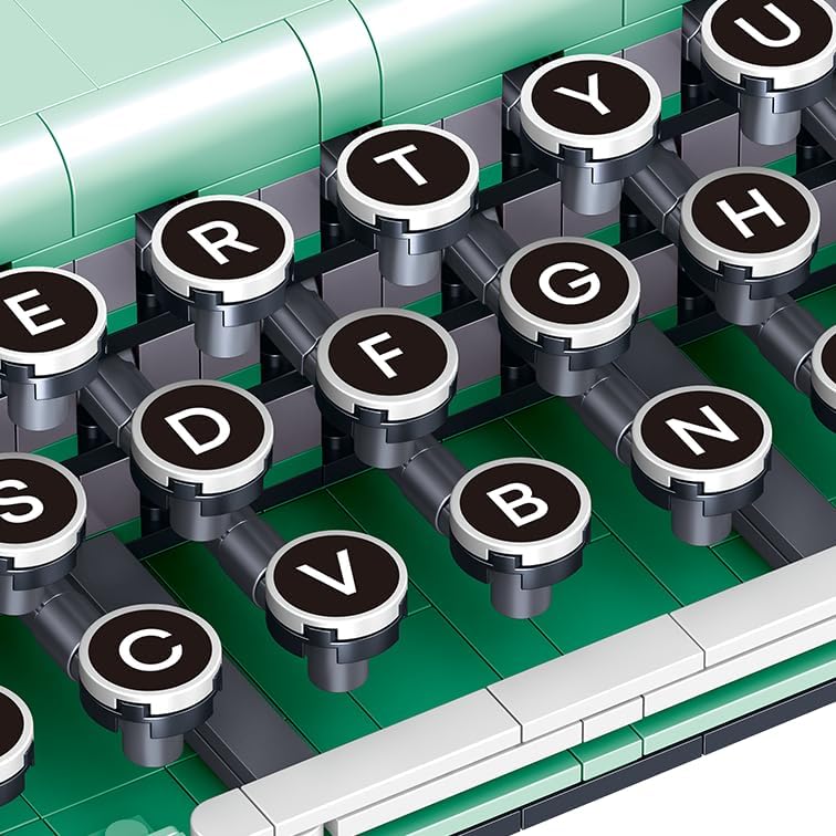 Miniatura 3 de Ideas Retro Juego de construcción de máquina de escribir para adultos, 820 piezas, serie retro clásica, juguetes modelo, el mejor regalo nostálgico