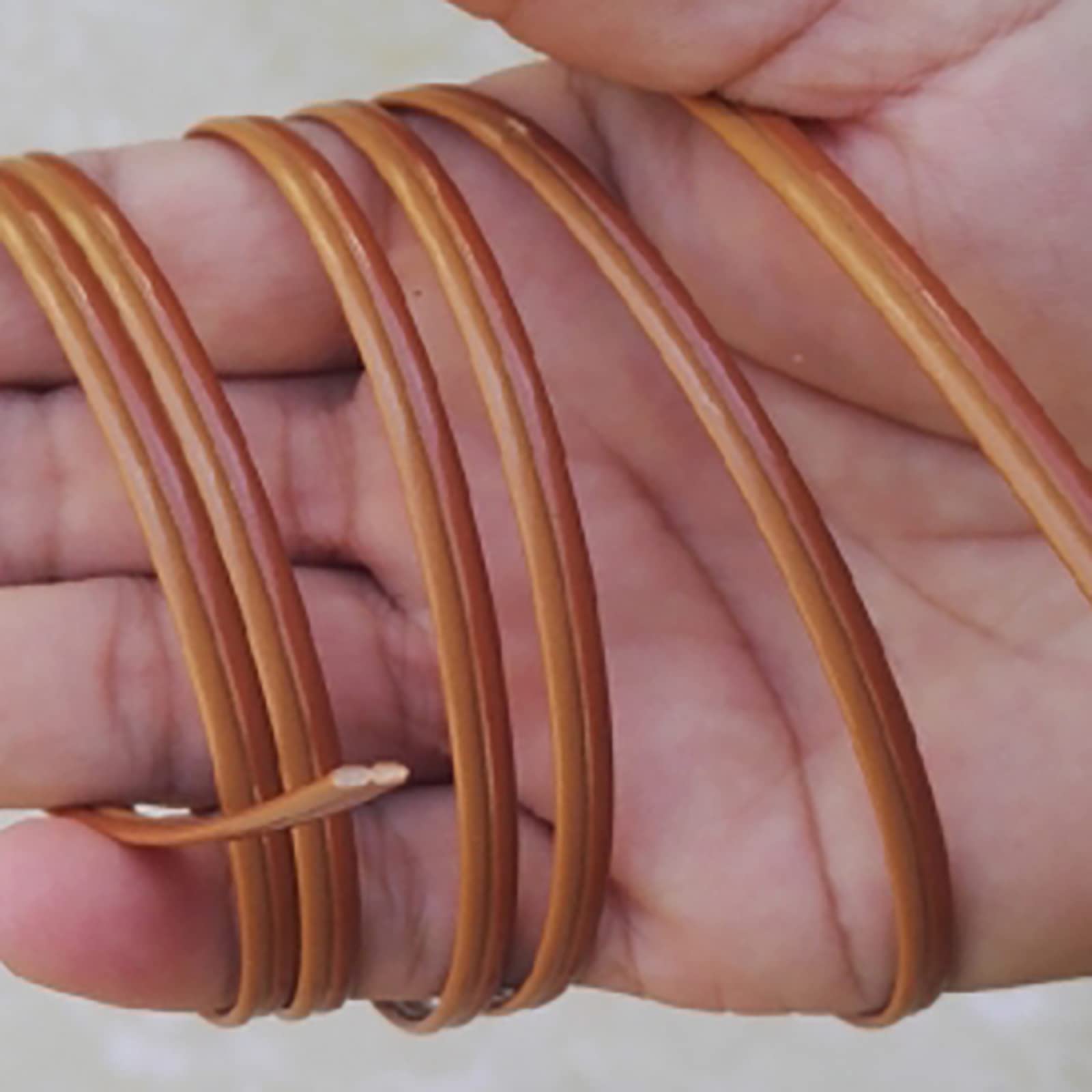 Oudini Brown Plastic Rattan Wicker Rattan Repair Kit,500G Plastic Pe Wicker Repair Material Plastic Rattan Gardenniture