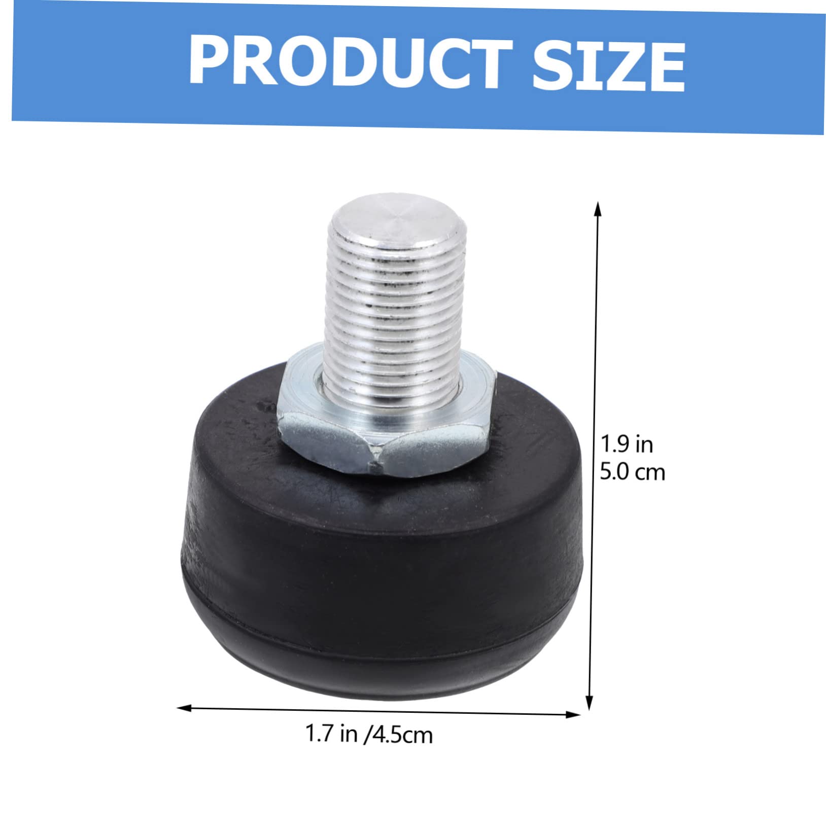 Kisangel Adjustable Roller Skates Toe Stops Rubber Skating Brake Tool for Double Row Skates Lightweight and Wear-Resistant with Braking Area Easy to Install and Mute Effect