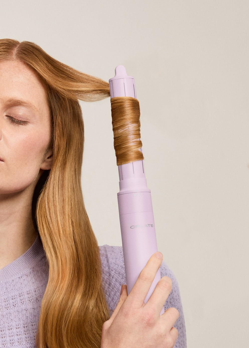 CREATE/ION STYLER PRO ADVANCE / 8-in-1-Ionen-Lufttrockner und Stylingbürste Violett/DC Brushless Motor, 2 Geschwindigkeiten, 8 Aufsätze, 3 Temperaturen, Kühlfunktion, Aufbewahrungsbox, 1400W