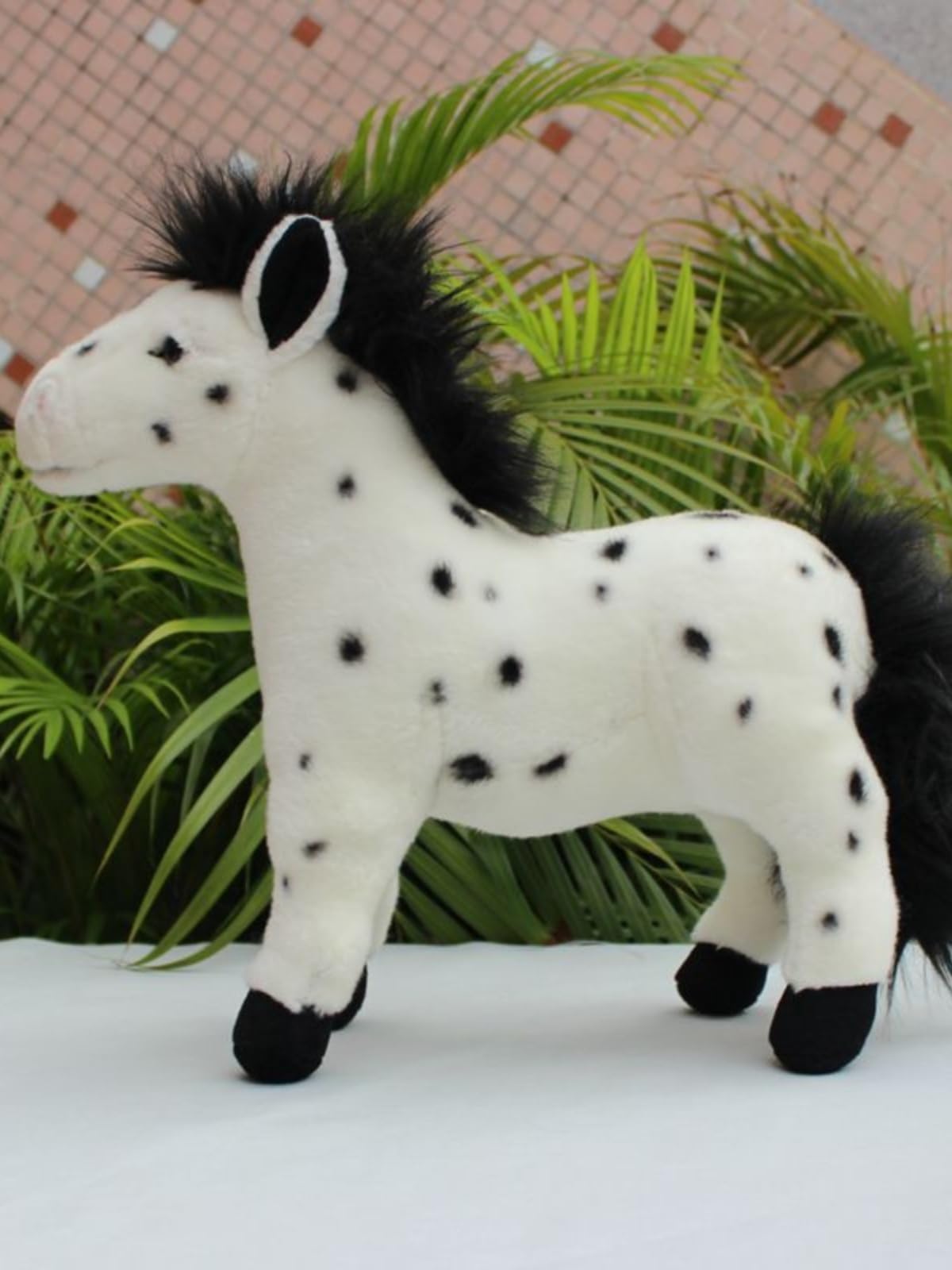 Simpatico peluche a forma di cavallo Appaloosa