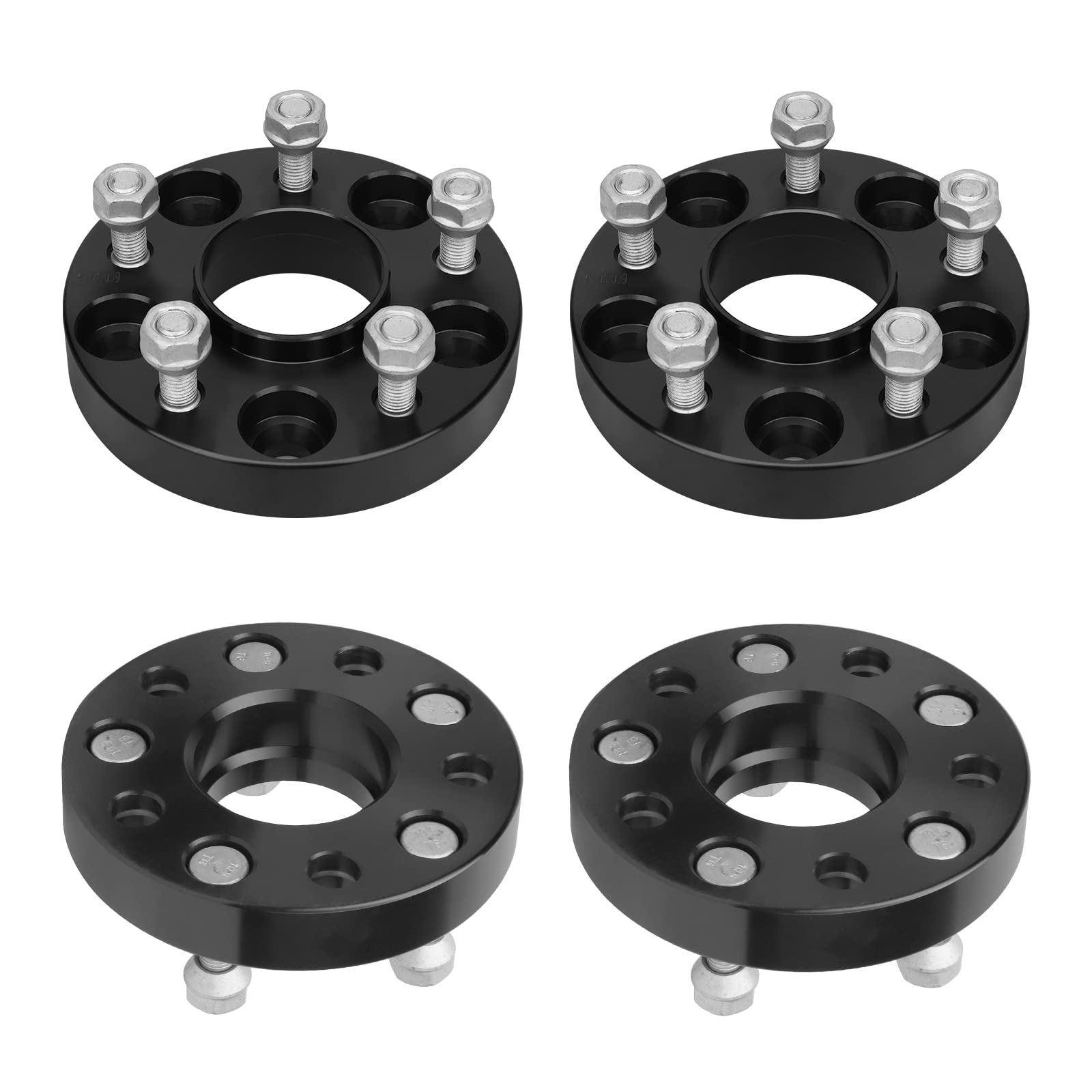 BRTEC 1in Hubcentric Wheel Spacers 5x114.3mm (64.1mm Bore, 12x1.5 Studs) 5x4.5 to 5x4.5 Wheel Spacers for Honda Accord Civic CR-V Legend Odyssey for Acura CL ILX Legend RDX RSX TL TSX 4PCS