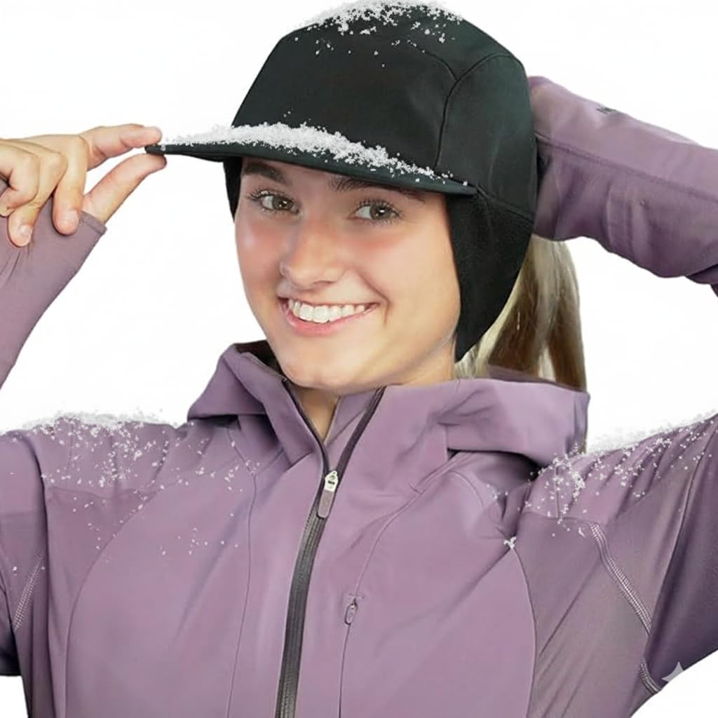TrailHeads Sombrero de lluvia para mujer, sombrero de cola de caballo de invierno, sombreros impermeables para correr, senderismo, Storm Runner