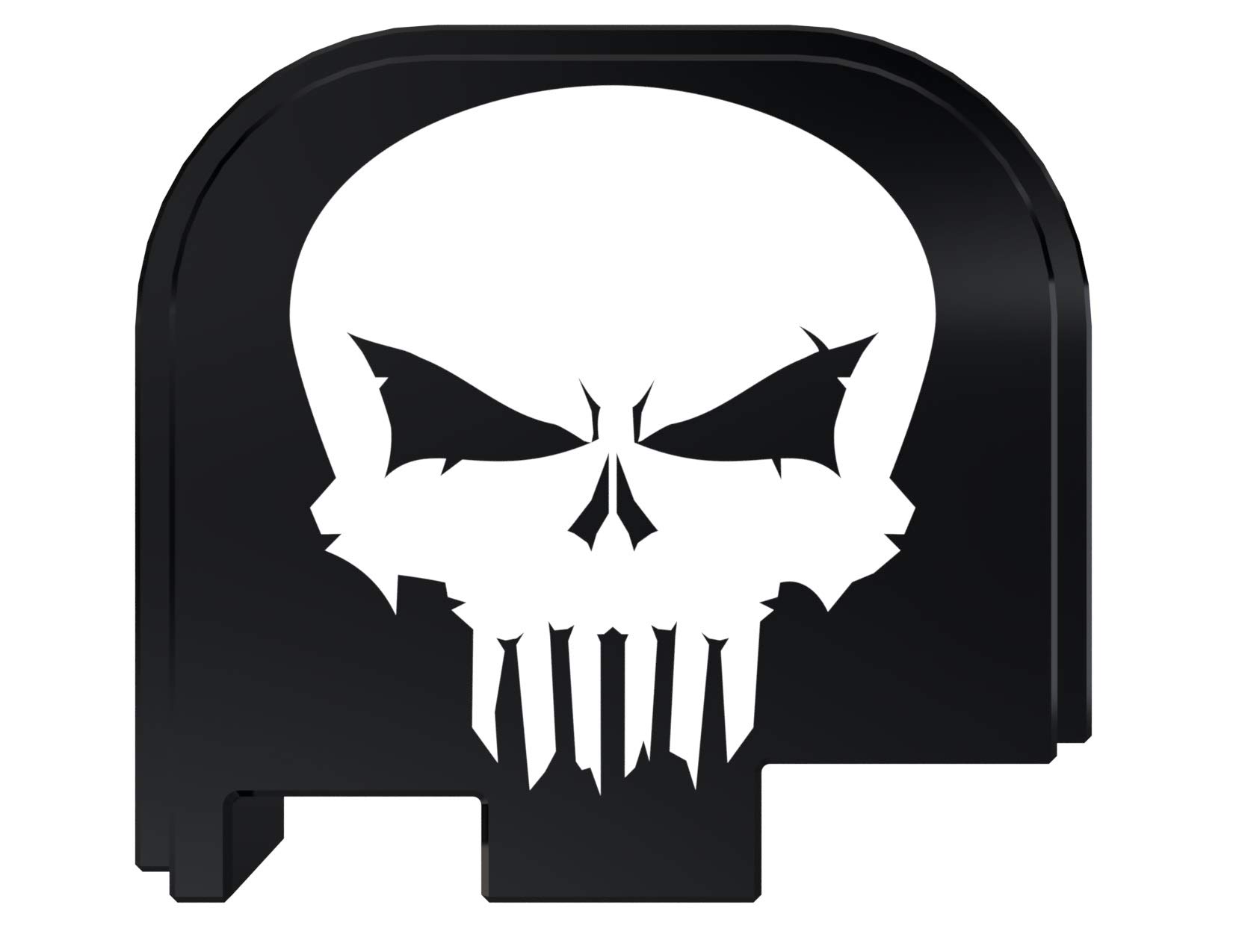 Rowe Tactical Rear Slide Cover Back Plate for Glock - Black Rowe Skull - for Glock 43-43x-48