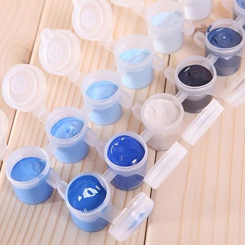 Miniatura 5 de Juego de pintura al óleo digital para bricolaje, basílica del Tiber y San Pedro, Vaticano Italia, kits de pintura por números para adultos,