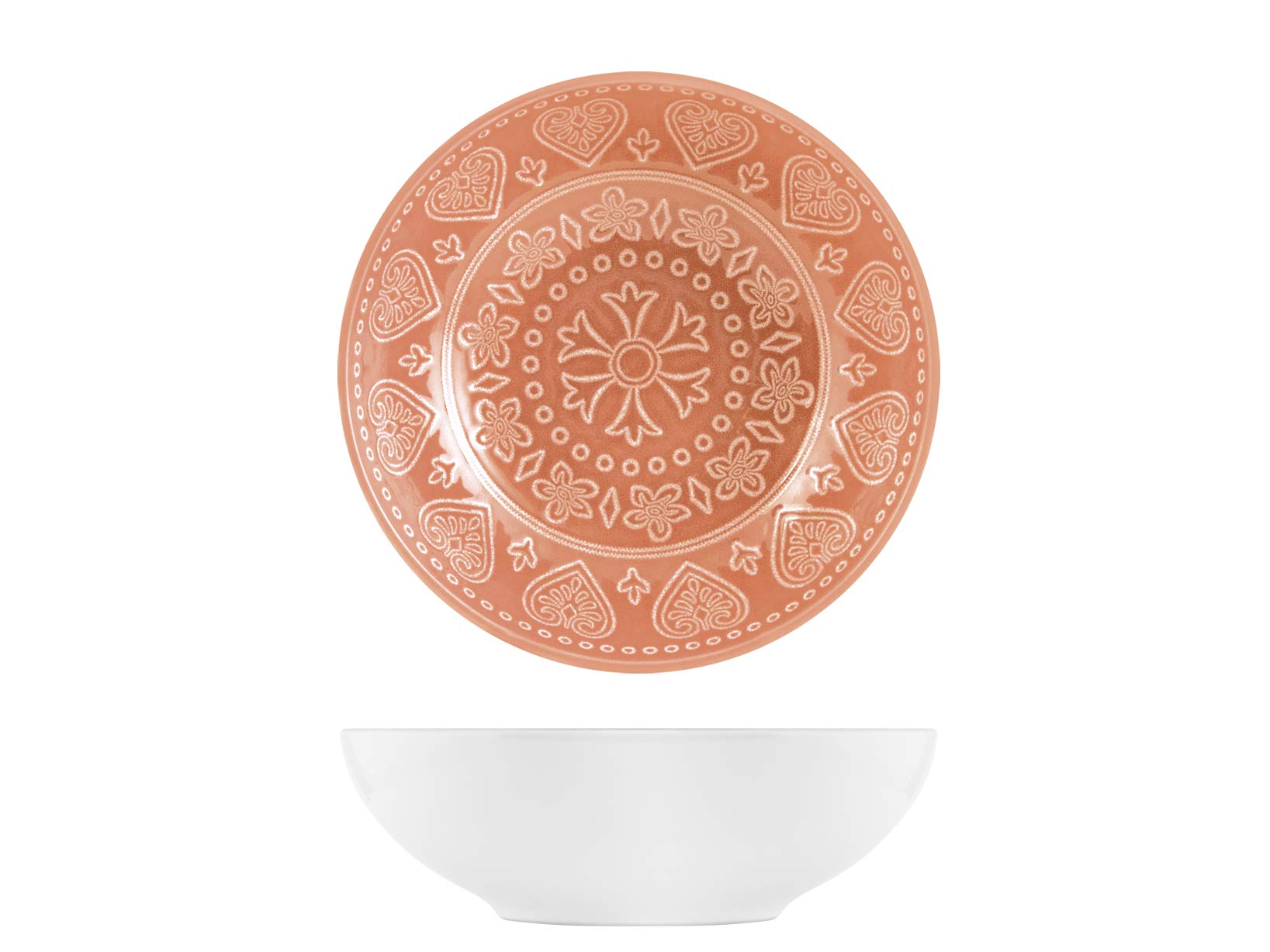 H&H Karma Set 6 Piatti Fondi, Stoneware, 18cm, colori assortiti