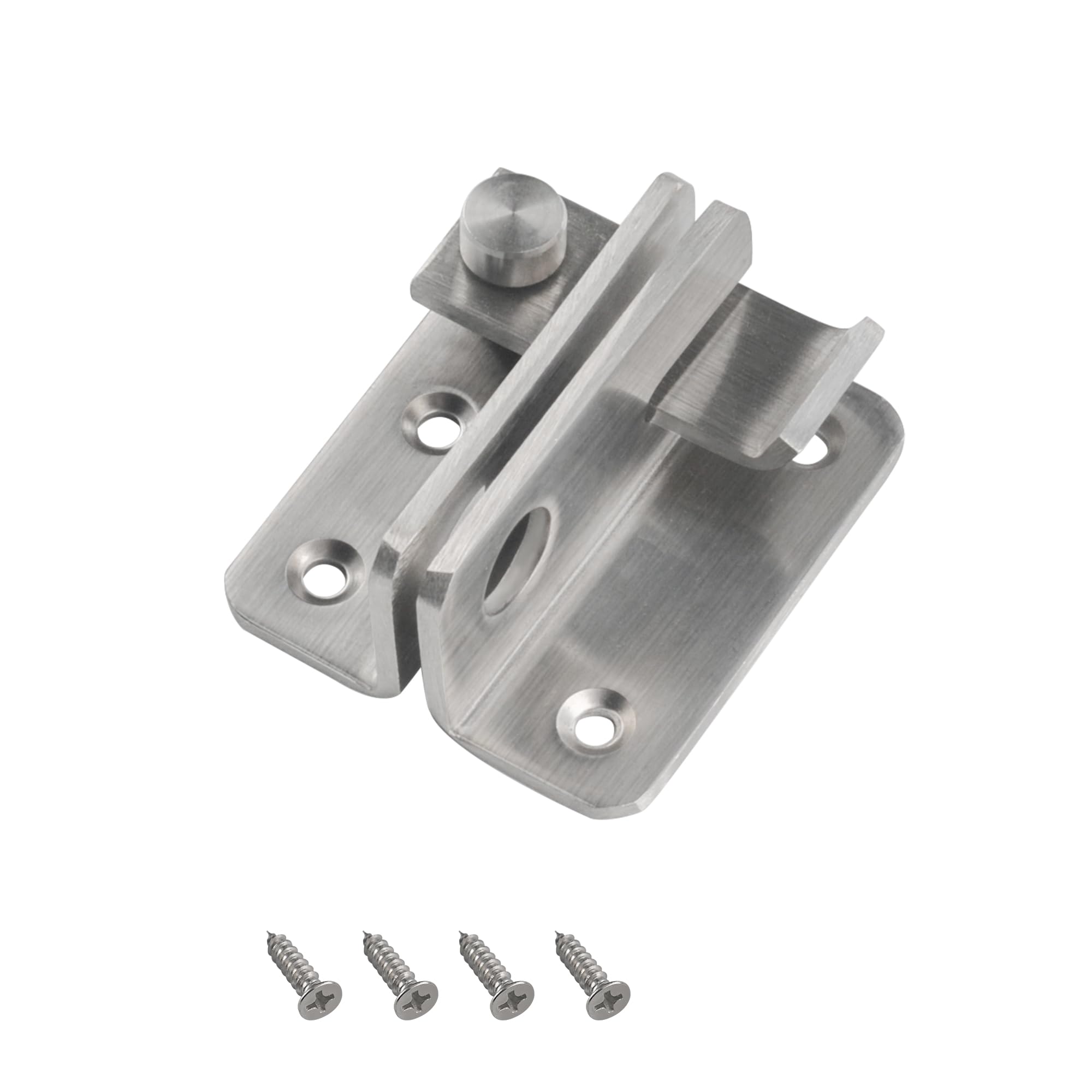 GHLIANGZHOU Silver Flip Gate Latch, Small Stainless Steel Shed Latch