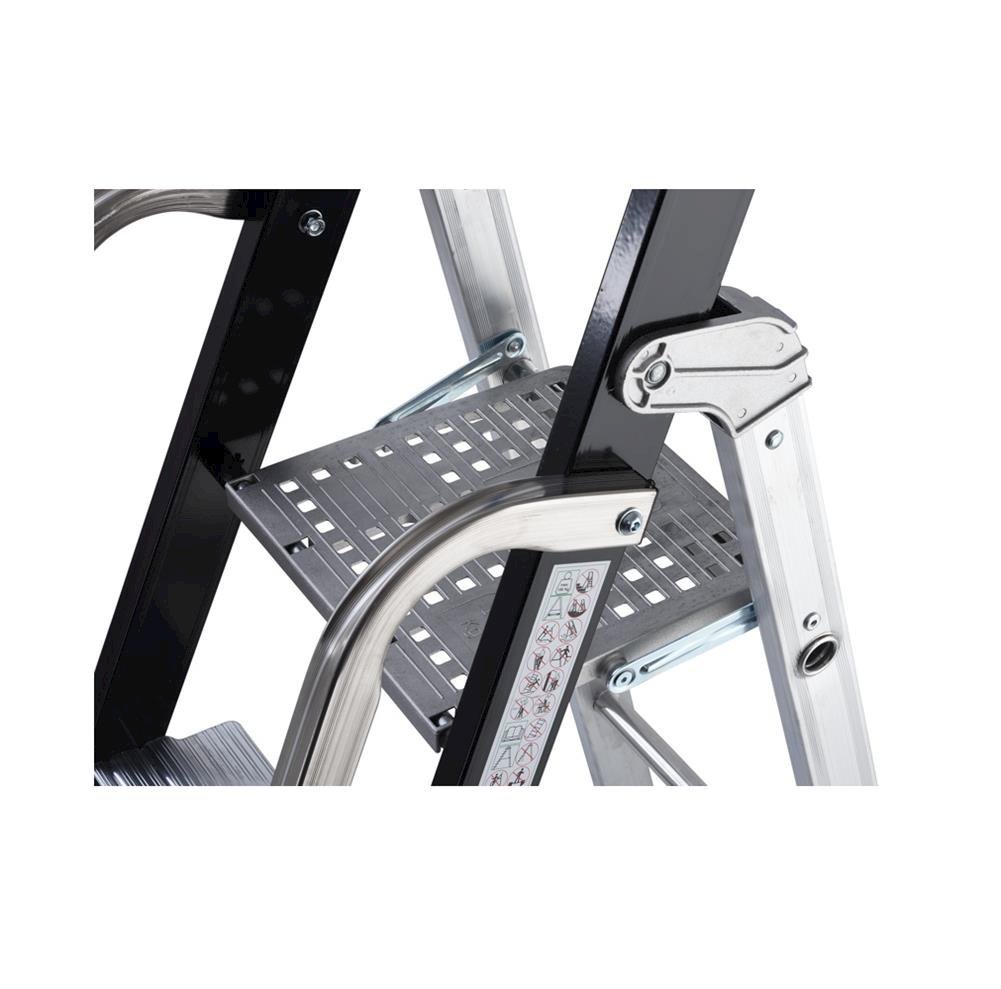 GIERRE AL756 - Escalera Profesional de Aluminio de Tijera Stabila Pro (7 peldaños)