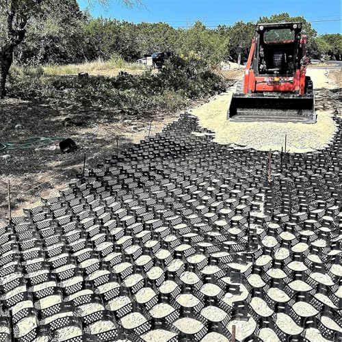 Solutions de stationnement et dalles pour stabiliser le gravier en pente raide 5 cm
