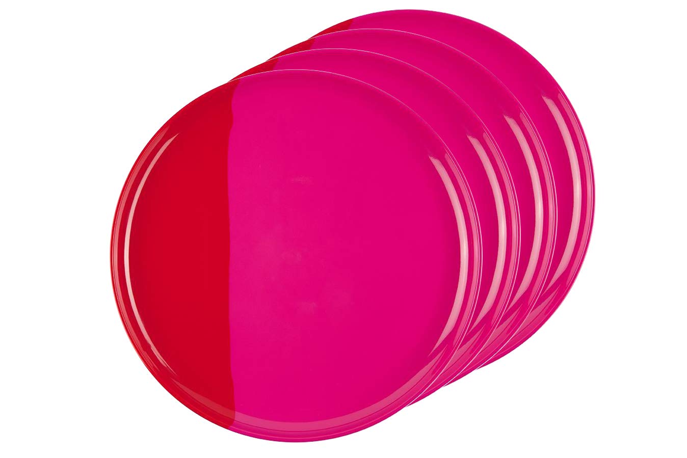 Melamine Dinner Plates | Durable Unbreakable Melamine Plate | Shatter-Proof and Chip-Resistant | Dishwasher Safe, BPA Free | Lightweight Dinnerware Set of 4 | Perfect for Parties, Picnics, BBQ | 11 In