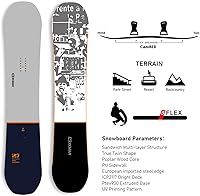 Vista 2 de XCMAN Paquete completo de snowboard para hombre The Lost Era Premium + 360 fijaciones + botas todo terreno para principiantes