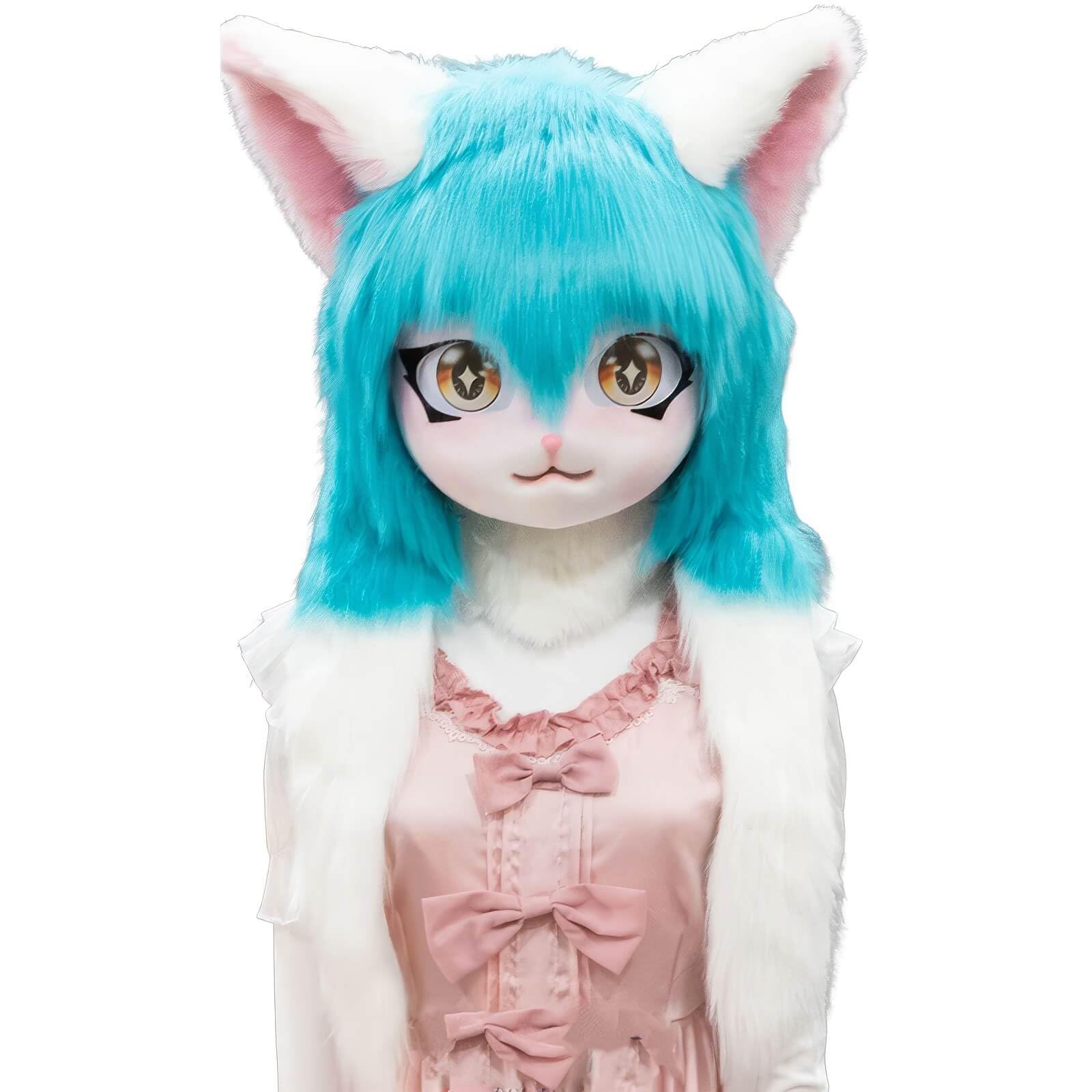 獣人系 未完成 着ぐるみ アニマルマスク レジンアイ 3Dプリント耳 Kig