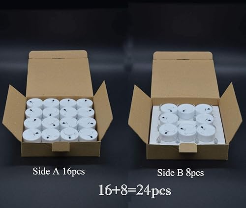 Miniatura 9 de JUNPEI - Paquete de 50 velas de té con luz LED blanca cálida, velas sin llama, realistas, brillantes y parpadeantes, para regalo y celebración