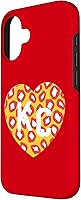 Vista 2 de KC Heart Red/Yellow Animal Print Kansas City Hearts Kc Heart Case for iPhone 16