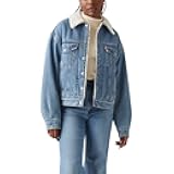Womens 90s Sherpa Trucker Jacket (Standard and Plus)