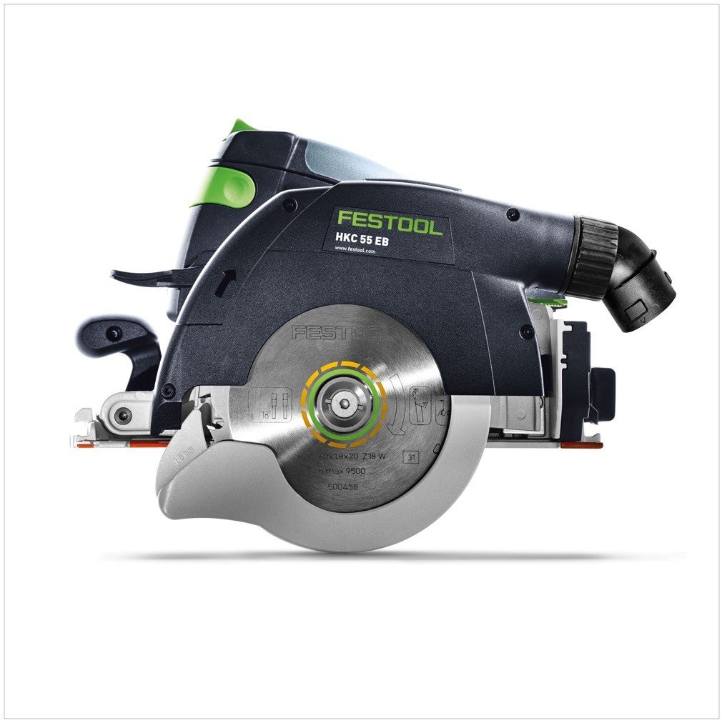 Scie circulaire à capot basculant sans fil HKC 55 Li EB-Basic - Festool