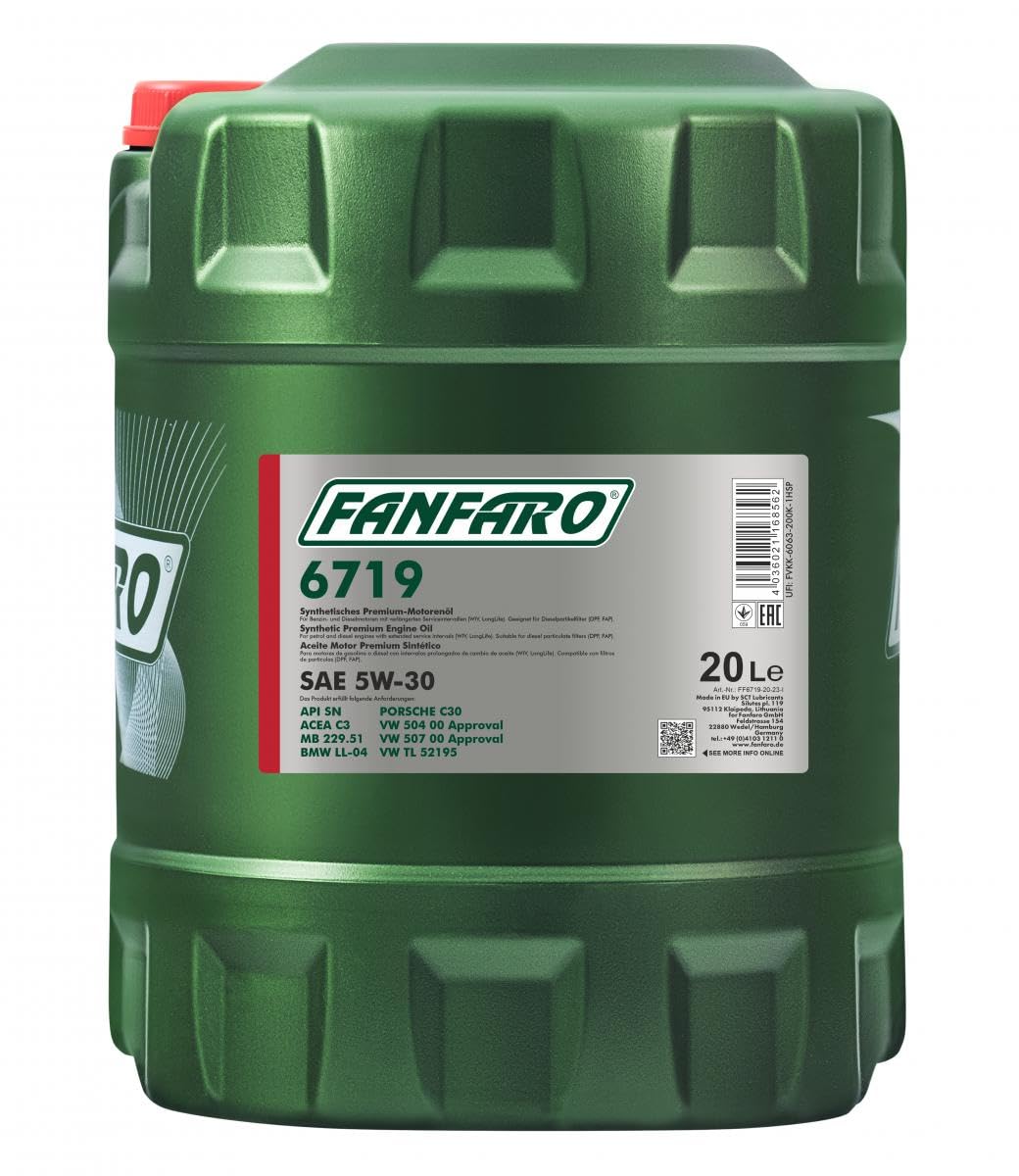 20 Liter FANFARO 5W-30