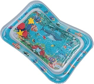Toyvian 1Pc Centro De Jogo Inflável Tapete De Água Recém-Nascido Tapete Flutuante Infantil Tapete De Água Inflável Tapete De Água Infantil Para Bebês Floatie Infantil Almofada Flutuante